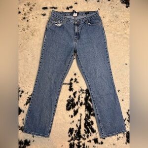 Calvin Klein Women’s Light Wash Vintage High Rise Bootcut Denim Jeans Size 14